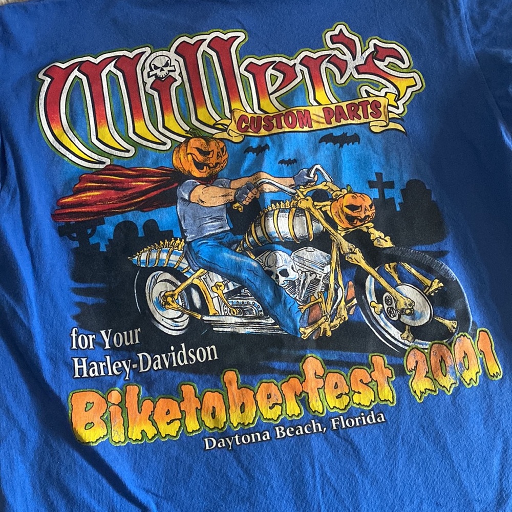 Vintage 2001 Daytona beach biketoberfest t shirt